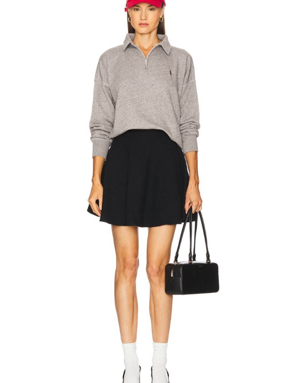 Polo Ralph Lauren Black Knit Circle Skirt XS